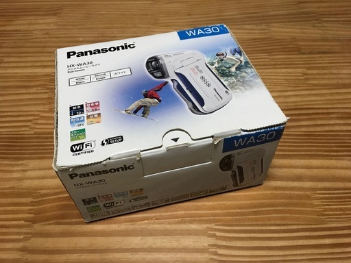 【ビデオカメラ】Panasonic 防水 耐衝撃 HX-WA30-W