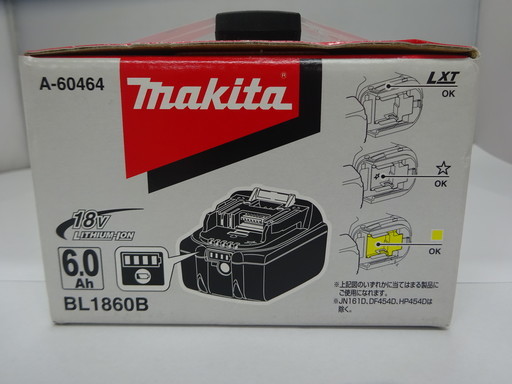 未使用品　マキタ　バッテリー　BL1860B