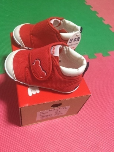 ⭐︎新品⭐︎ミキハウスファーストベビーシューズ赤12.5