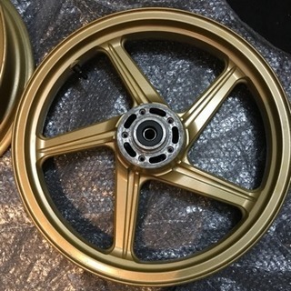 ゼファー400/χ F/R ゴールドホイール 美品！