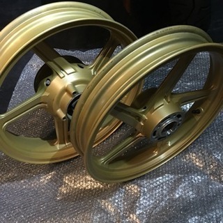 ゼファー400/χ F/R ゴールドホイール 美品！