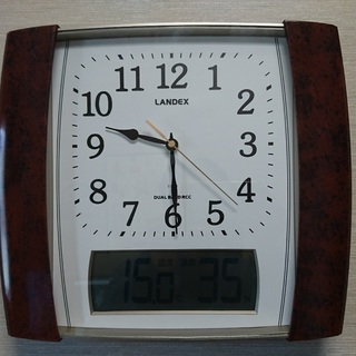 ［取引中］LANDEX　電波時計（壁掛け時計）