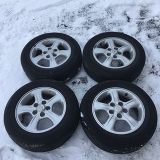 日産純正 15インチ アルミホイール タイヤ付き