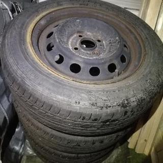 185/65R14　ノーマルタイヤ、スチールホイール付き　201...