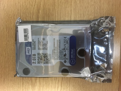 内蔵　ハードディスク　2T　WesternDigital