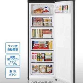 保証・説明書あり　中古美品　近隣配送無料　MITSUBISHI　三菱　冷凍庫 MF-U14T-B サファイアブラック