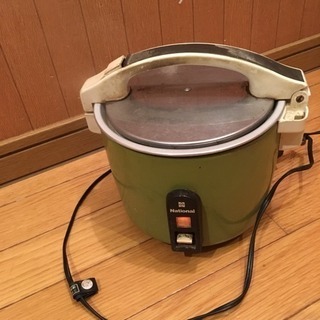 ナショナル 電気炊飯器 SR-3060 グリーン 0.6㍑炊き 電気釜