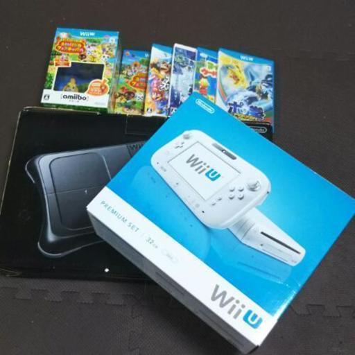 Wii U本体セット、バランスWiiボード、ゲーム5本