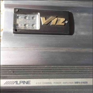 ALPINE アンプ MRV-F409 スペシャルE バブルの申し子銅ボディ☆