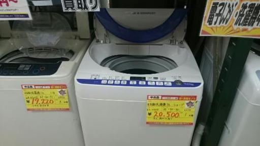 シャープ 全自動洗濯機7k ES-T707 2014年式 中古品  (高く買い取るゾウ中間店)