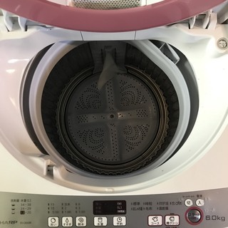 高年式】SHARP 全自動電気洗濯機 ES-GE60R-P 2016年製 洗濯