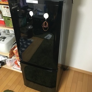 冷蔵庫146L 2015年製 三菱MR-P15Z-B 黒色