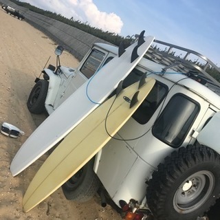 サーフボード  ファンボード白です