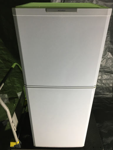 ▲三菱 ノンフロン冷凍冷蔵庫 MR-14P-W 2ドア 2009年製▲