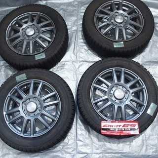 [終了]スタッドレスタイヤ+ホイール4本セット　155/65/R13