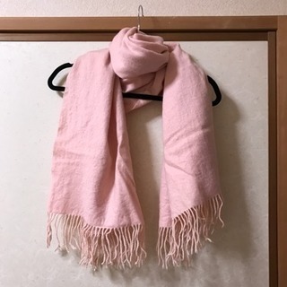 【値下げ】カシミアのマフラー ピンク ナザレノガブリエリ