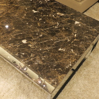 期間限定特価！！  高級 天然大理石天面 センターテーブル　W1500×D900×H360ｍｍ　展示品 （17103