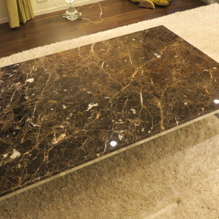 期間限定特価！！  高級 天然大理石天面 センターテーブル　W1500×D900×H360ｍｍ　展示品 （17103