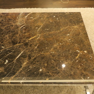 期間限定特価！！  高級 天然大理石天面 センターテーブル　W1500×D900×H360ｍｍ　展示品 （17103