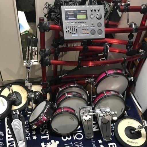 打楽器、ドラム TD-10 EXPANDED SYSTEM RED with V-Cymbal