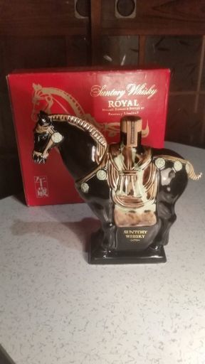 未開封 美品】SUNTORY ローヤル ウイスキー 干支ボトル1990 午