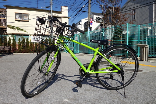 ブリヂストンサイクル シュライン（26インチ・7段） スプリングライム BIDGESTONE SCHLEIN 適正身長範囲 135㎝ ～ 156㎝