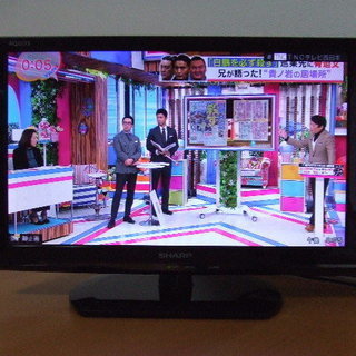 (終了）シャープ アクオス テレビ 19型 外付HDD対応・地上...