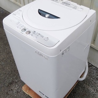 シャープ《Agイオンコート全自動洗濯機》ES-FG45L-H　4.5kg　12年製