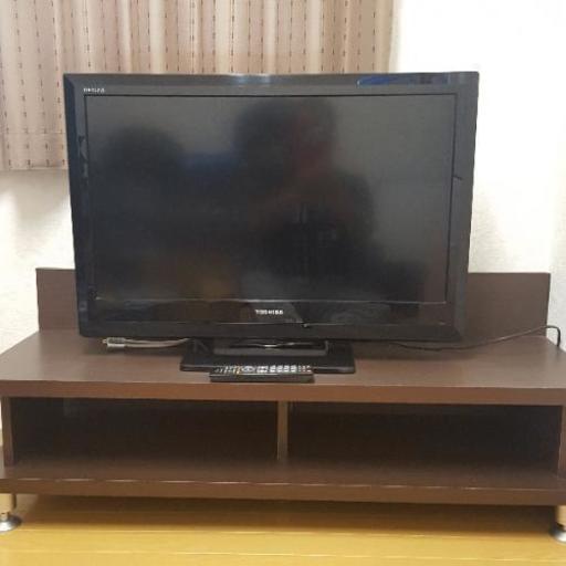 〖商談中〗最終値下げ 早い者勝ち 中古美品 東芝 レグザ 32インチ テレビ台付き