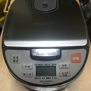 シャープ ジャー炊飯器5.5合炊き KS-Z101-S  2012年製
