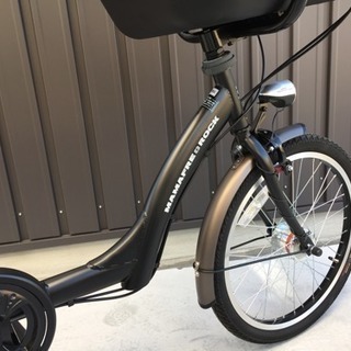 売切◆子供乗せ自転車 ママフレロック206マットブラック 6段変速オートライト 盗難補償付 売切◇40%off以下！新車☆子供乗せ自転車 ママフレロック206 6段変速