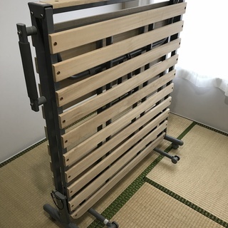 シングルベッド　折り畳み　木製