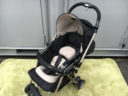 コンビ☆ベビーカー☆グランパセオ LZ-600☆サークルブラック☆清掃済み☆良好レベルです♫