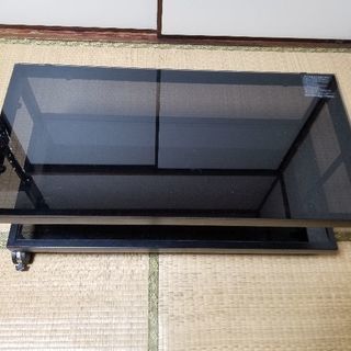 ガラス天板テレビ台