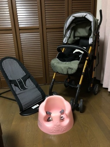 お譲りします。ベビーカー バウンサー バンボ 3点セット 美品