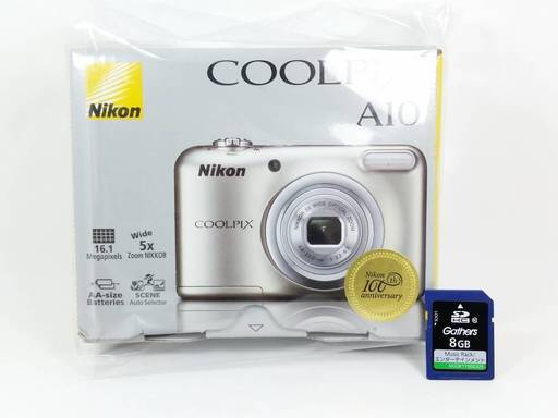 ほぼ新品 Nikon ニコン デジタルカメラ COOLPIX A10 シルバー 動作確認のみ