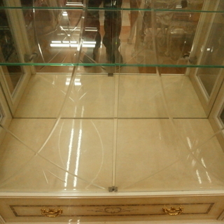 【引取限定】姫家具　ロココ調　大型ガラスショーケース　【小倉南店　大型家具大幅値下げ中！！】