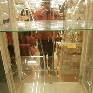 【引取限定】姫家具　ロココ調　大型ガラスショーケース　【小倉南店　大型家具大幅値下げ中！！】