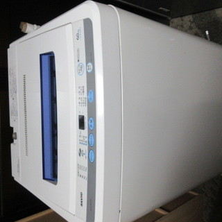 サンヨー 6.0kg 全自動洗濯機（ホワイト）SANYO ASW-60D-W 2011年式