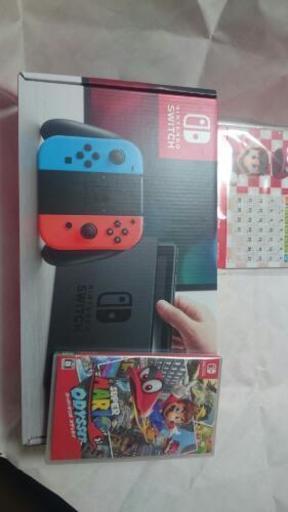 任天堂switch 本体 新品 マリオオデッセイ カセット