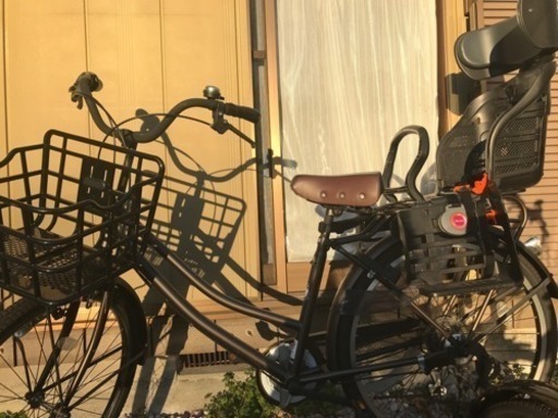 26インチ6段チャイルドシート付自転車
