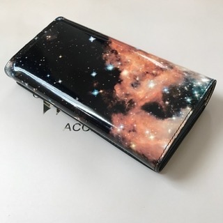 新品 ヴィヴィアン 長財布 宇宙柄 ブラック