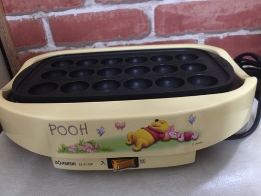 象印 電気たこ焼き器 ディズニー くまのプーさん 大阪 いっし 長居のキッチン家電 ホットプレート の中古あげます 譲ります ジモティーで不用品の処分