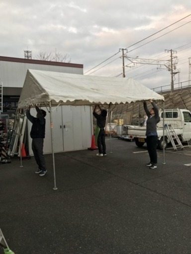 テント 催事用 運動会 1.5 x2.0 白73330