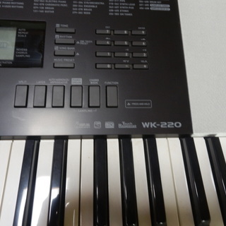 美品 カシオ 電子キーボード WK-220 76標準鍵 ベーシックタイプ ケース付