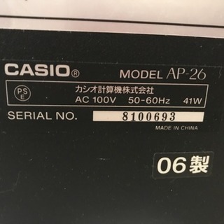 【取引完了】CASIO AP-26 CELVIANO 電子ピアノ 板橋区