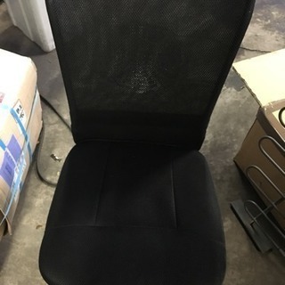 メッシュ キャスター付きデスクチェア 椅子 高さ調節機能あり 黒色