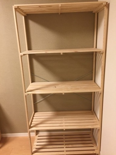 衣料品や小物を乗せる大きいサイズの木製収納棚 まりも 向日町の収納家具の中古あげます 譲ります ジモティーで不用品の処分