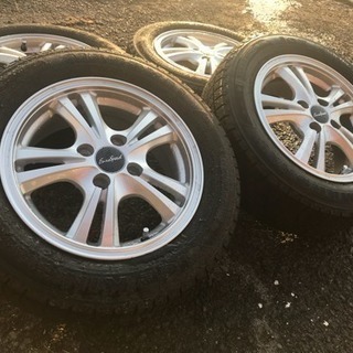 社外ホイール 175/65r14 82Q スタッドレス バリ山 2009年制 4本セット 14X5.5J 4X100 ET38 美品 ICE KING KW21