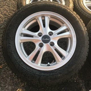 社外ホイール 175/65r14 82Q スタッドレス バリ山 2009年制 4本セット 14X5.5J 4X100 ET38 美品 ICE KING KW21